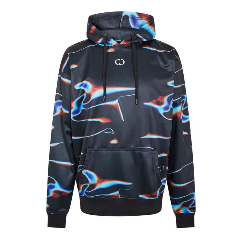 Criminal Damage Mens Warp Drawstring Hoodie / Black